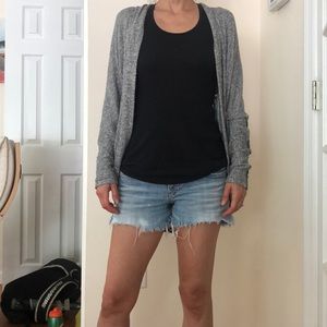 Silvery gray cardigan